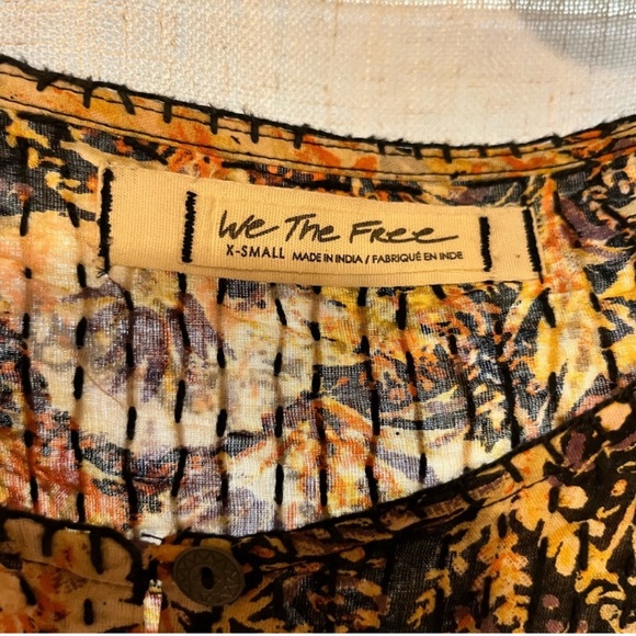 Free People Multicolor Floral Blouse - Picture 9 of 11